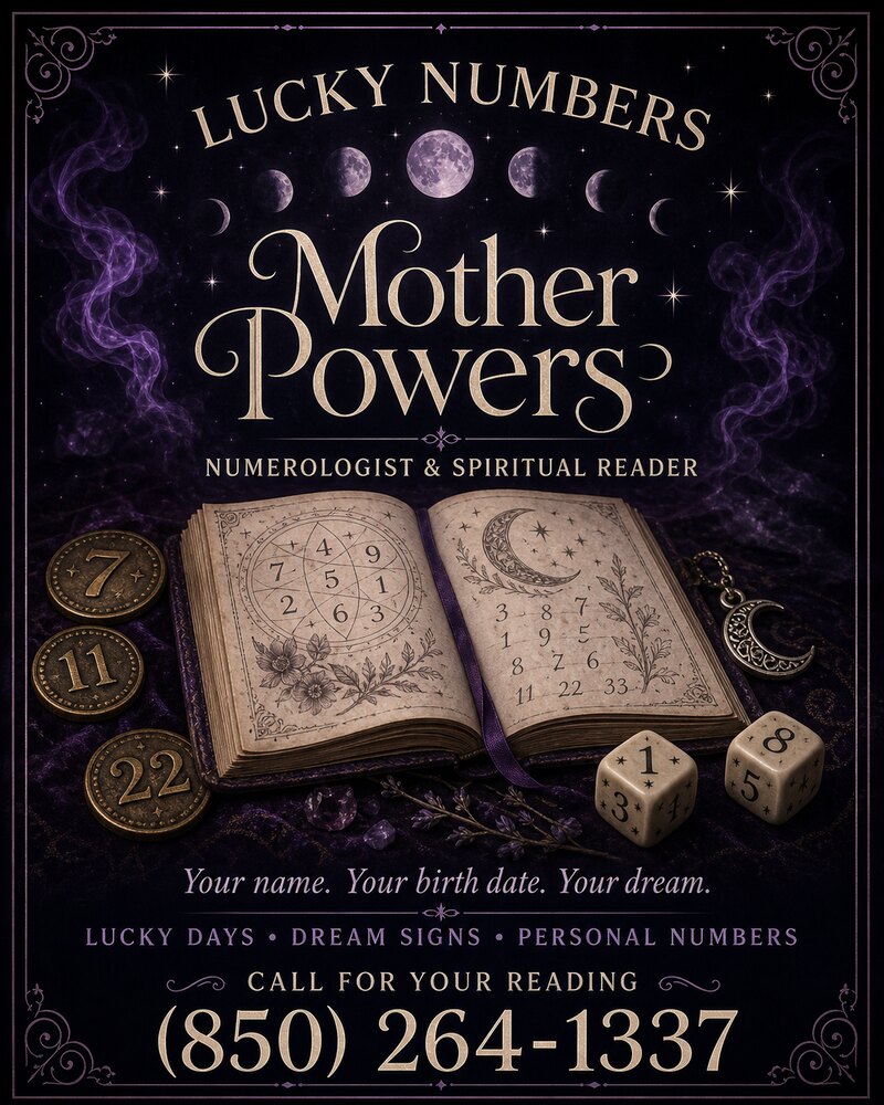 Mother Powers — lucky numbers, lucky days and dream signs